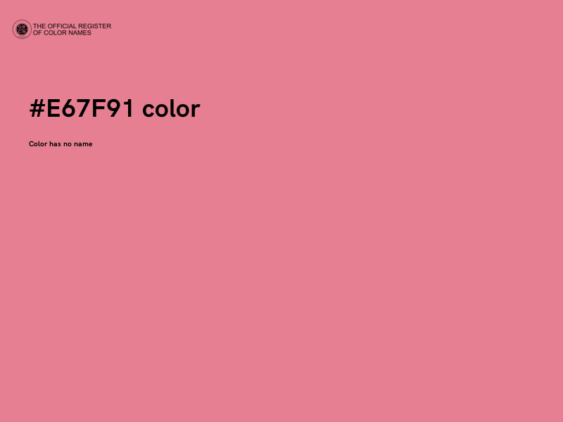 #E67F91 color image