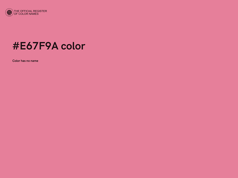 #E67F9A color image