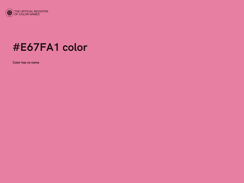 #E67FA1 color image