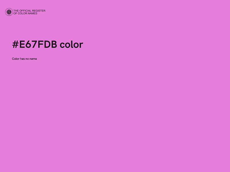 #E67FDB color image