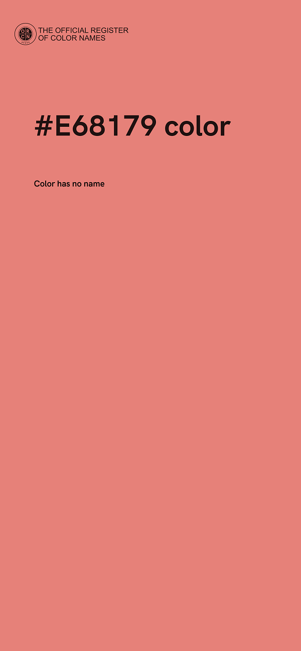#E68179 color image