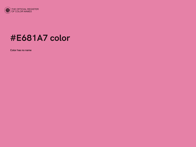 #E681A7 color image