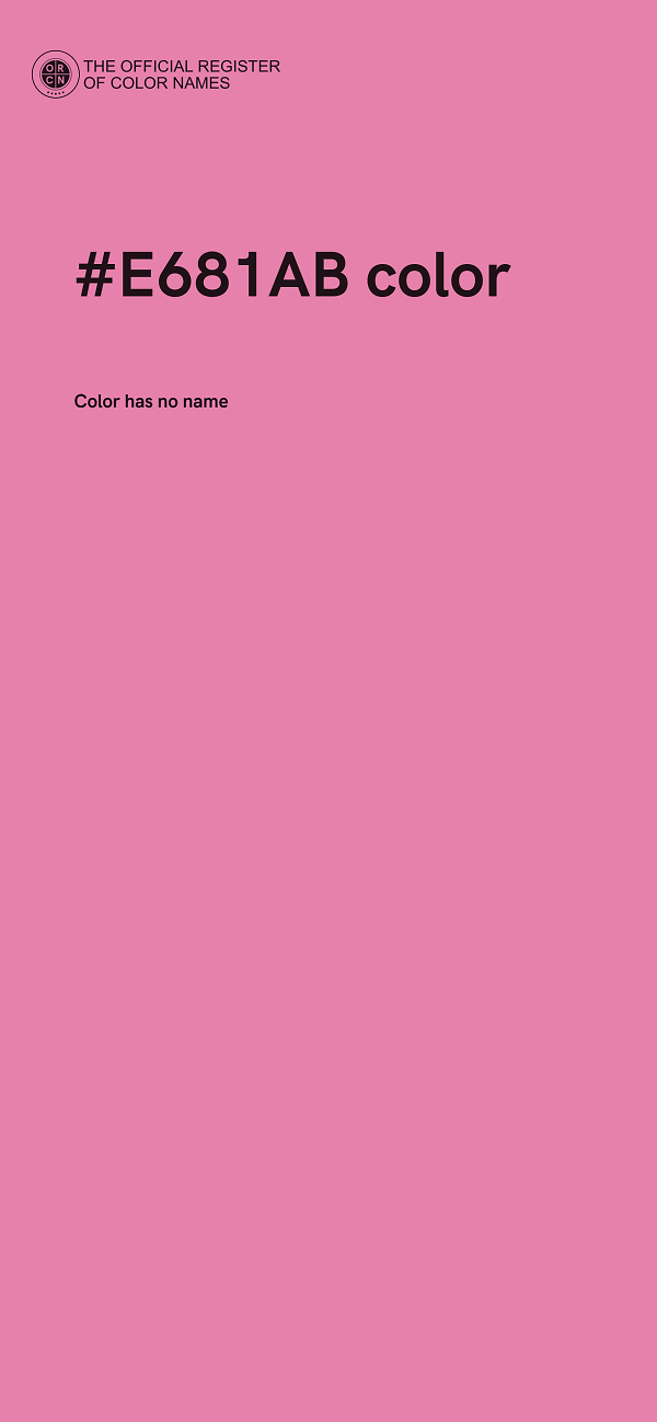 #E681AB color image