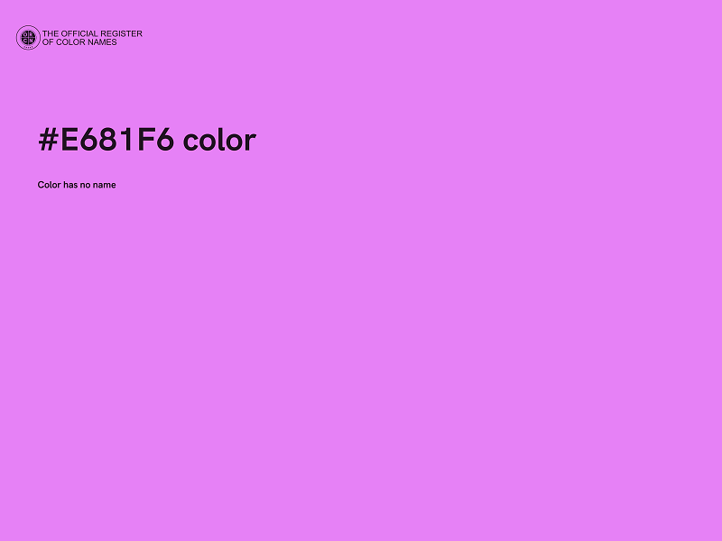 #E681F6 color image