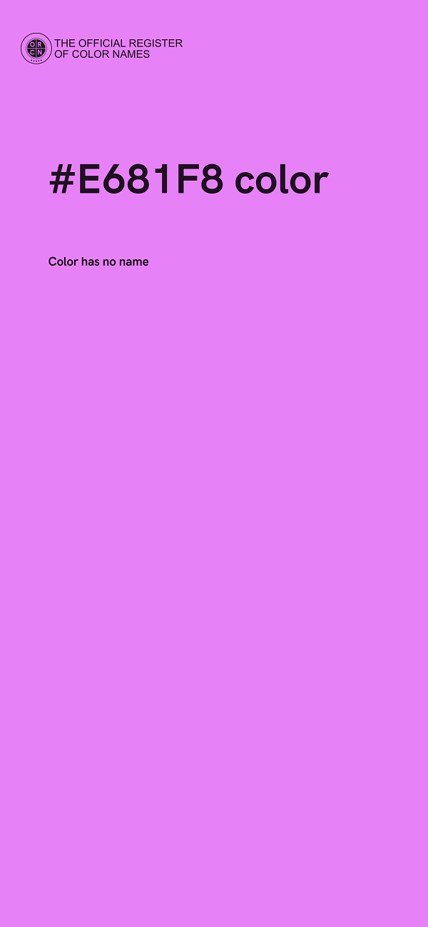 #E681F8 color image