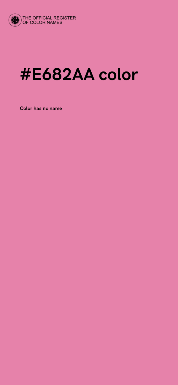 #E682AA color image