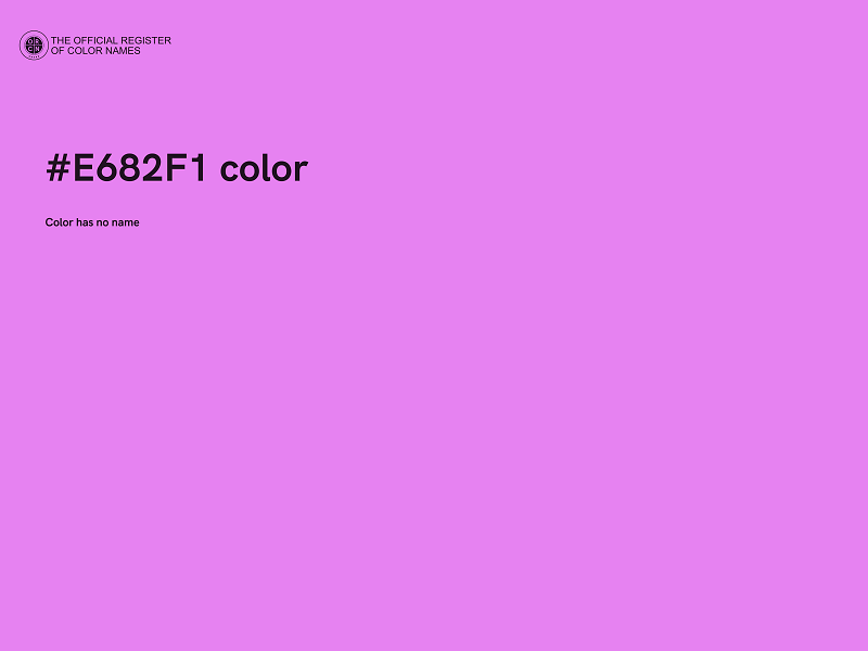 #E682F1 color image