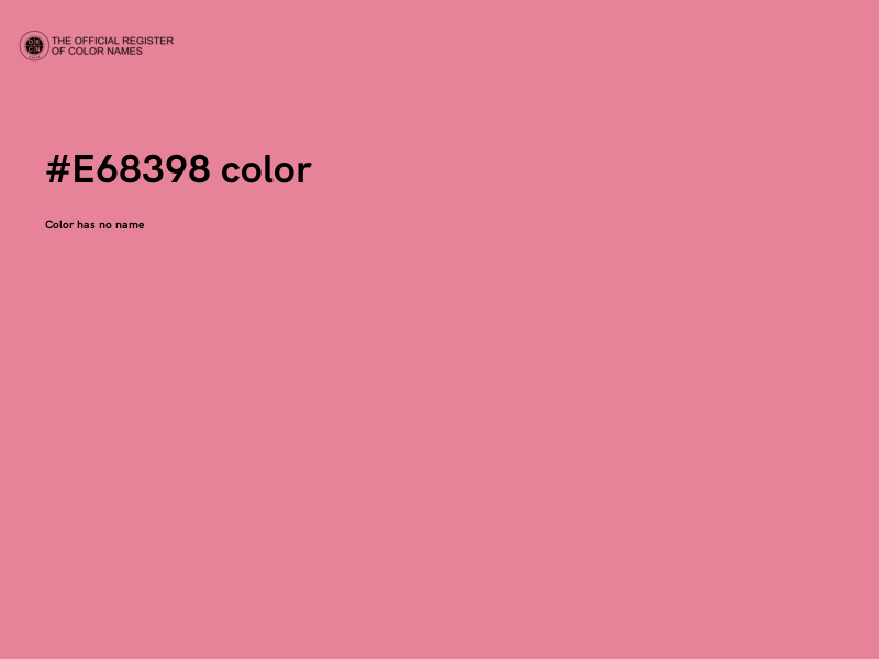 #E68398 color image