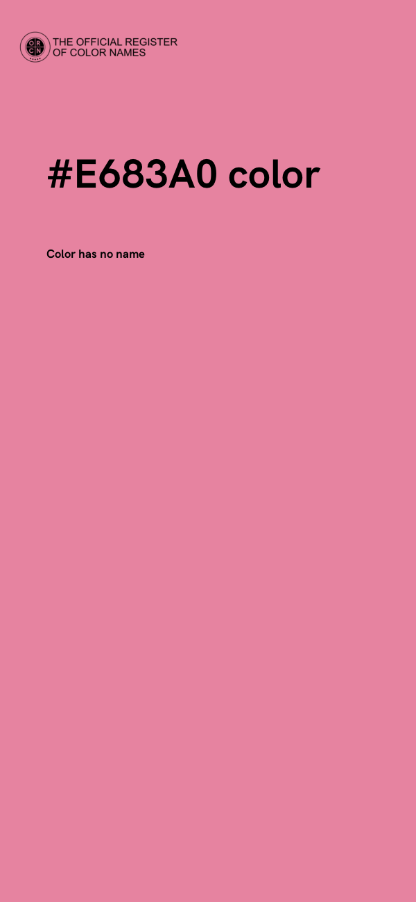 #E683A0 color image