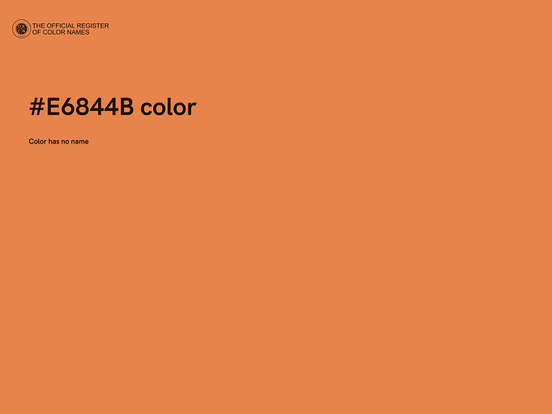 #E6844B color image