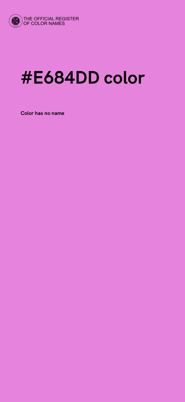 #E684DD color image