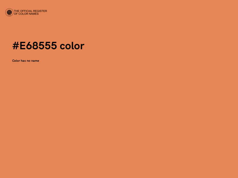 #E68555 color image