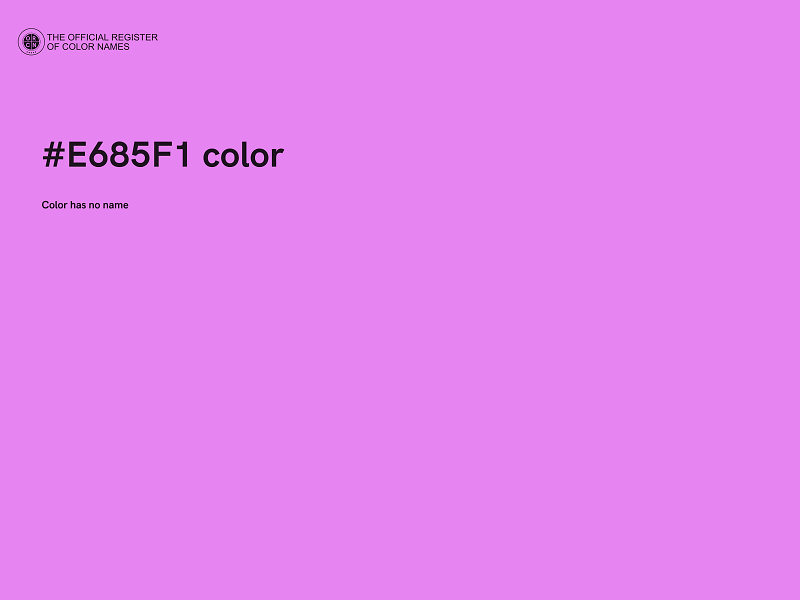 #E685F1 color image