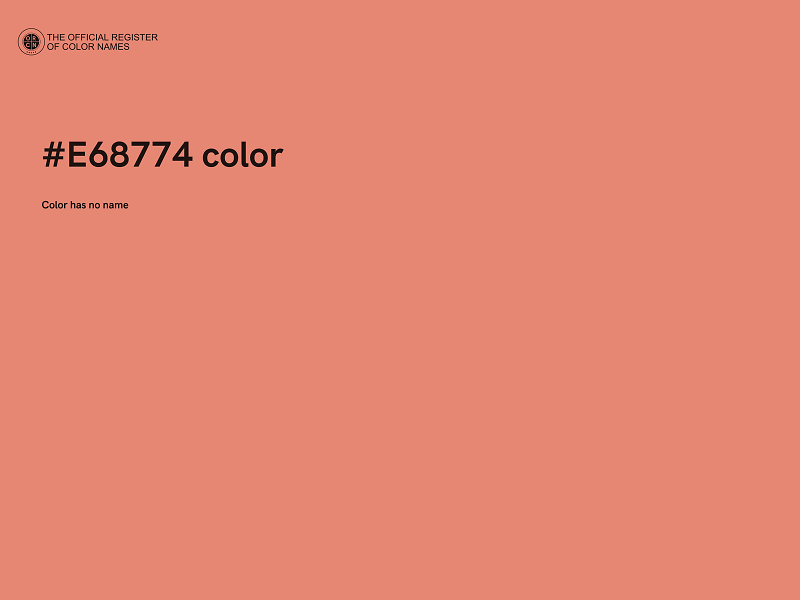 #E68774 color image