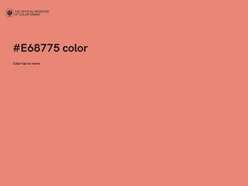 #E68775 color image