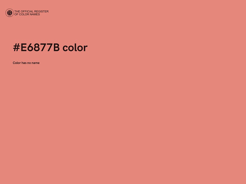 #E6877B color image