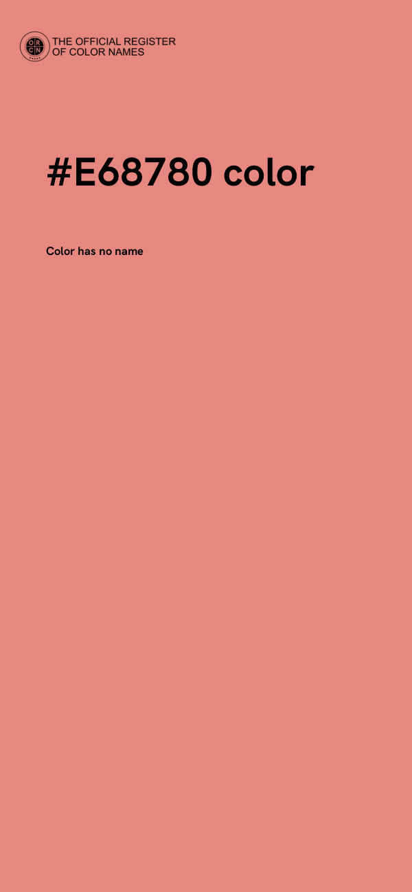 #E68780 color image