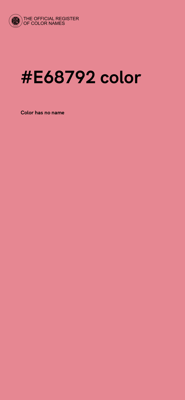 #E68792 color image