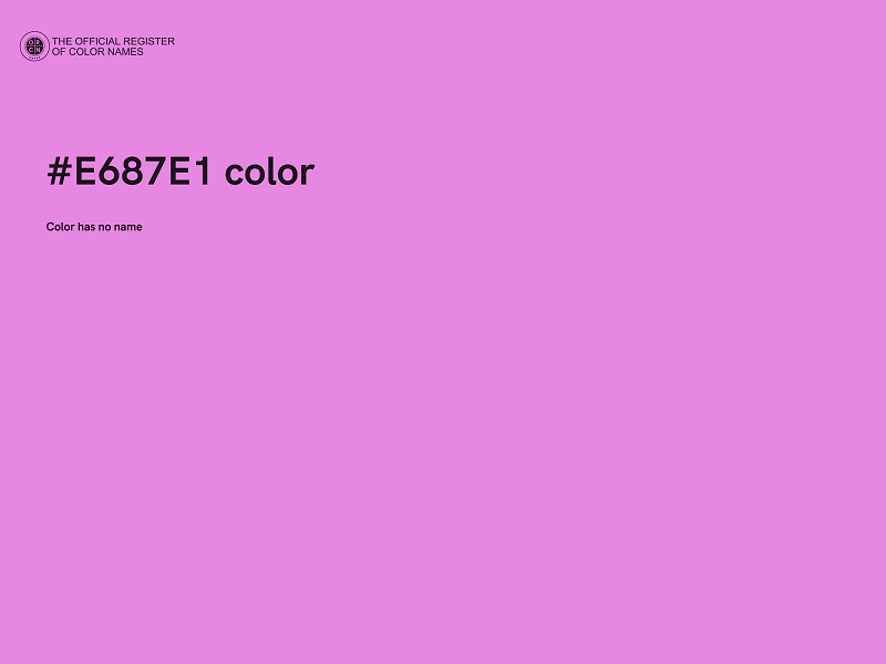 #E687E1 color image