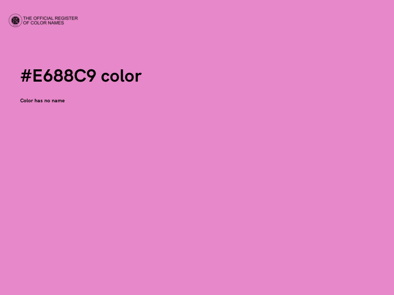 #E688C9 color image