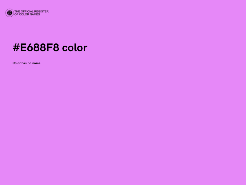 #E688F8 color image