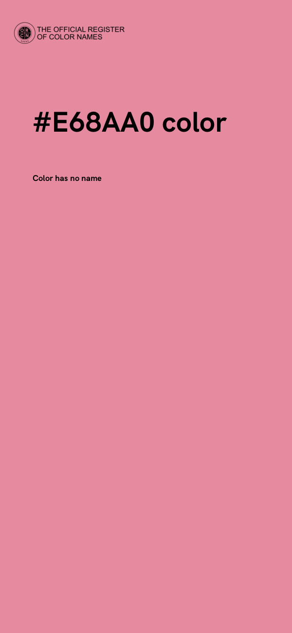 #E68AA0 color image