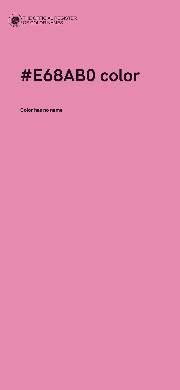 #E68AB0 color image