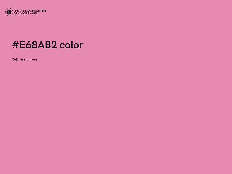 #E68AB2 color image