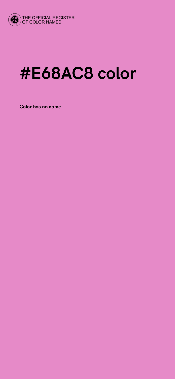 #E68AC8 color image