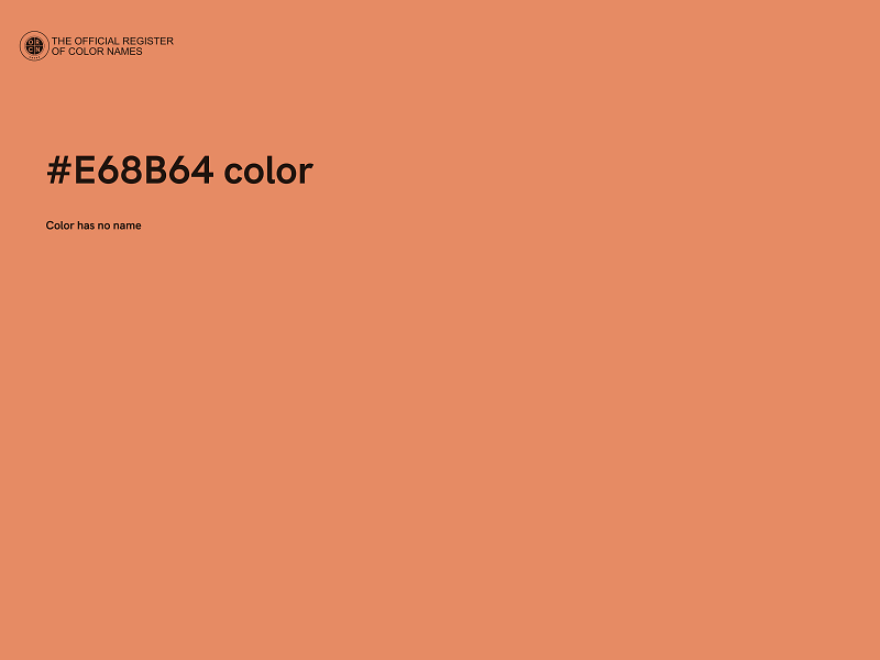 #E68B64 color image