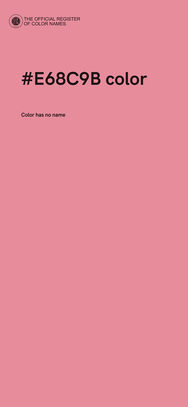 #E68C9B color image
