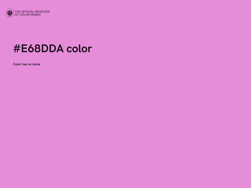 #E68DDA color image