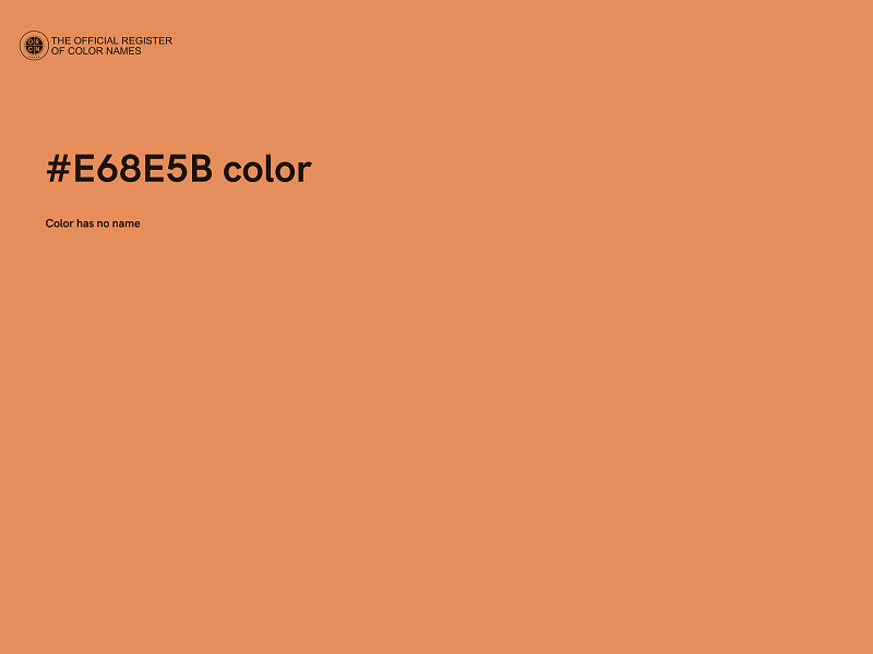 #E68E5B color image