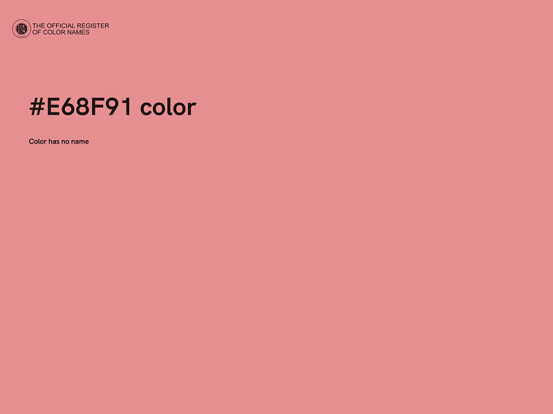 #E68F91 color image