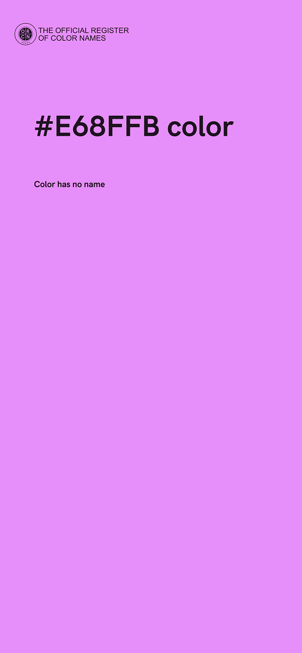 #E68FFB color image