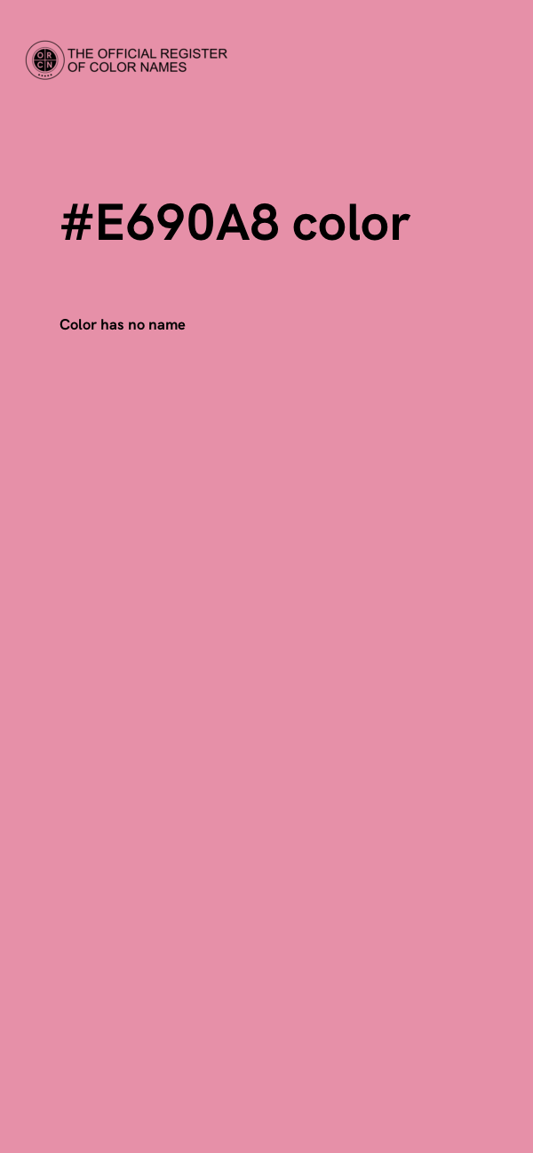 #E690A8 color image