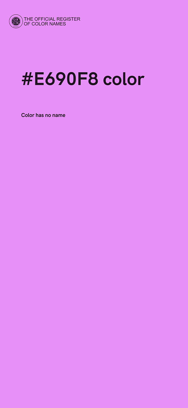 #E690F8 color image