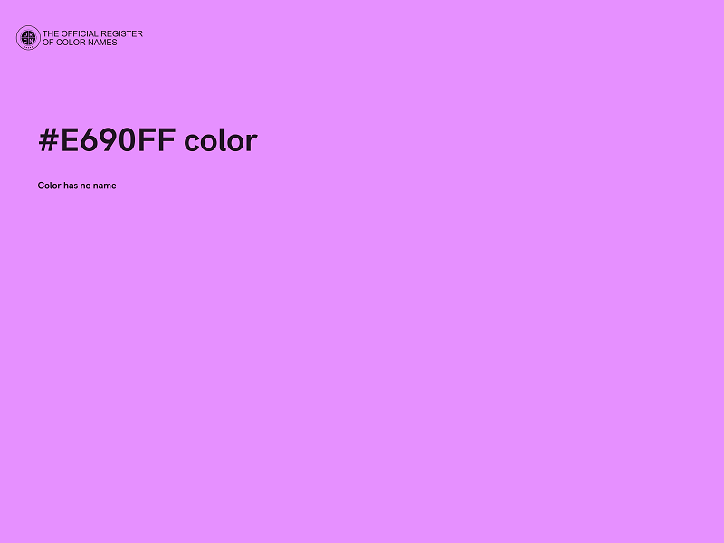 #E690FF color image