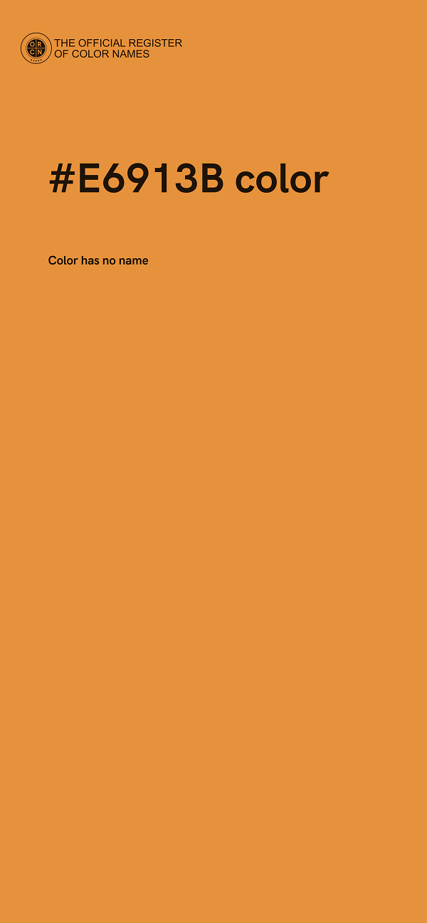 #E6913B color image