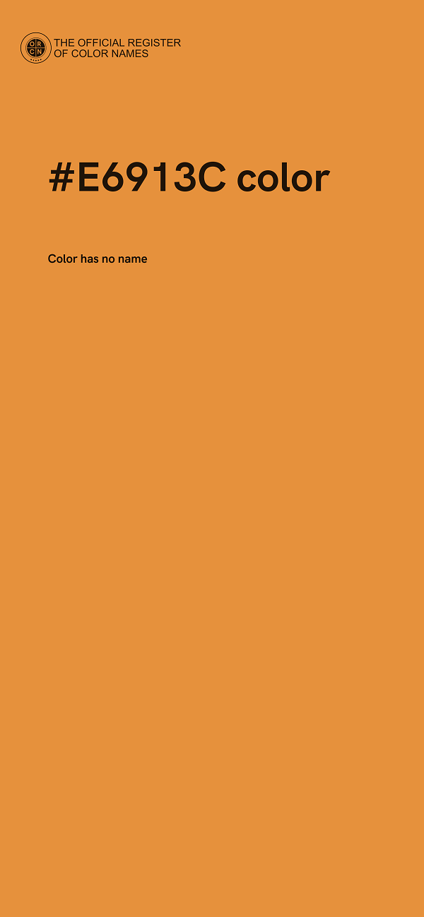 #E6913C color image
