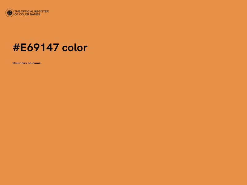 #E69147 color image