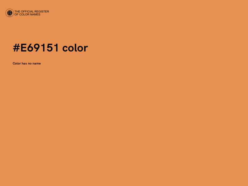 #E69151 color image