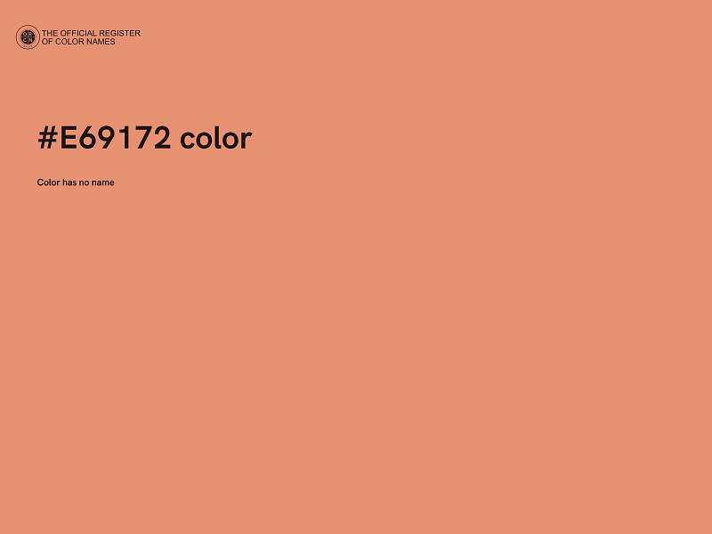 #E69172 color image