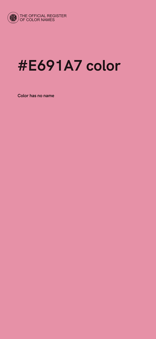 #E691A7 color image