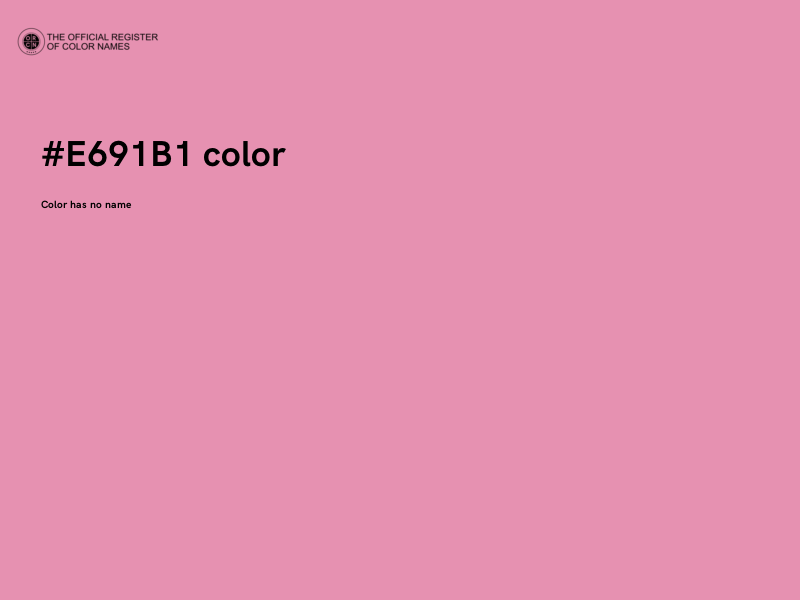#E691B1 color image