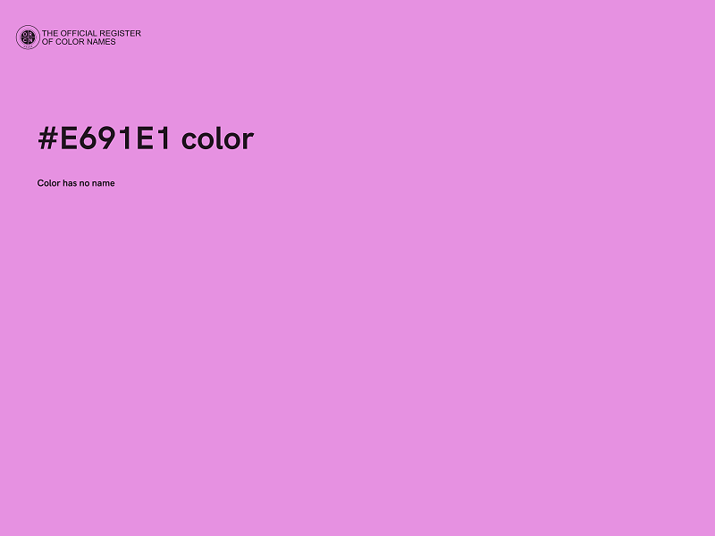 #E691E1 color image