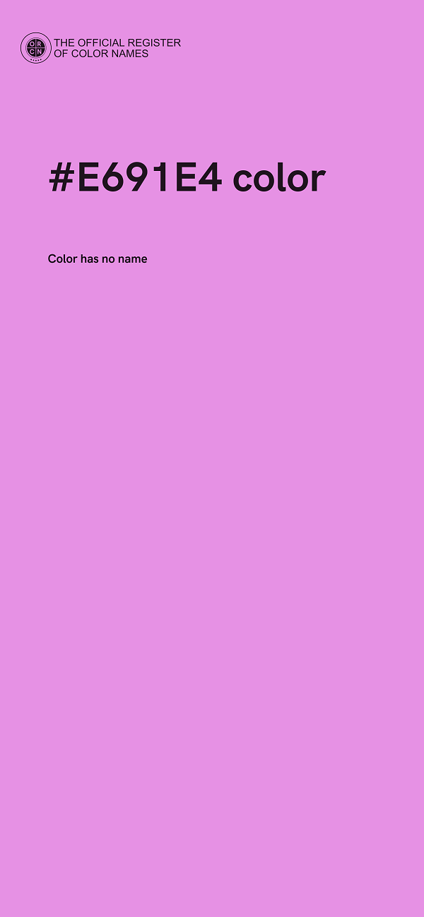#E691E4 color image