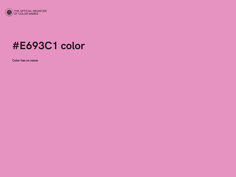 #E693C1 color image