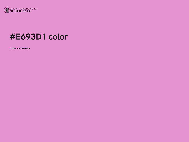 #E693D1 color image