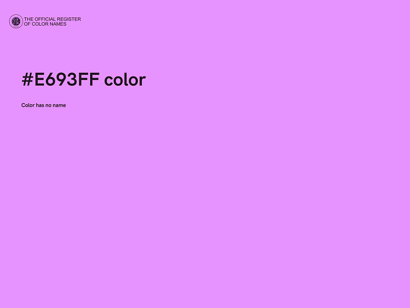 #E693FF color image